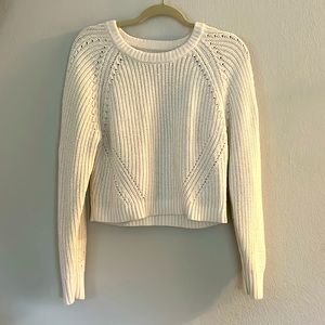 White A&F sweater